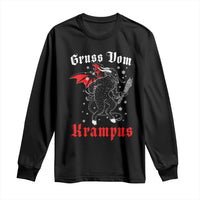 Christmas Krampus Long Sleeve Shirt Scary Horror Goth Xmas Gruss Von Krampus