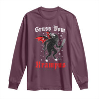 Christmas Krampus Long Sleeve Shirt Scary Horror Goth Xmas Gruss Von Krampus