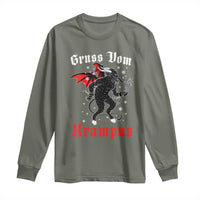 Christmas Krampus Long Sleeve Shirt Scary Horror Goth Xmas Gruss Von Krampus