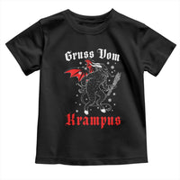 Christmas Krampus Toddler T Shirt Scary Horror Goth Xmas Gruss Von Krampus
