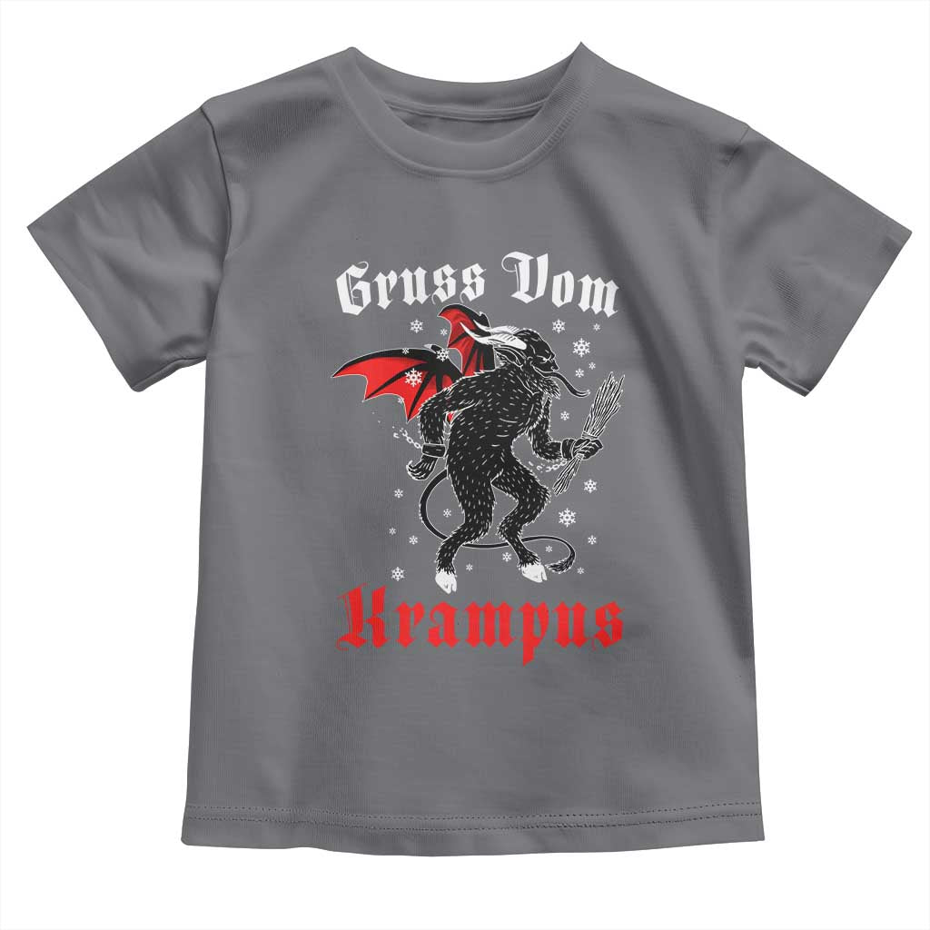 Christmas Krampus Toddler T Shirt Scary Horror Goth Xmas Gruss Von Krampus