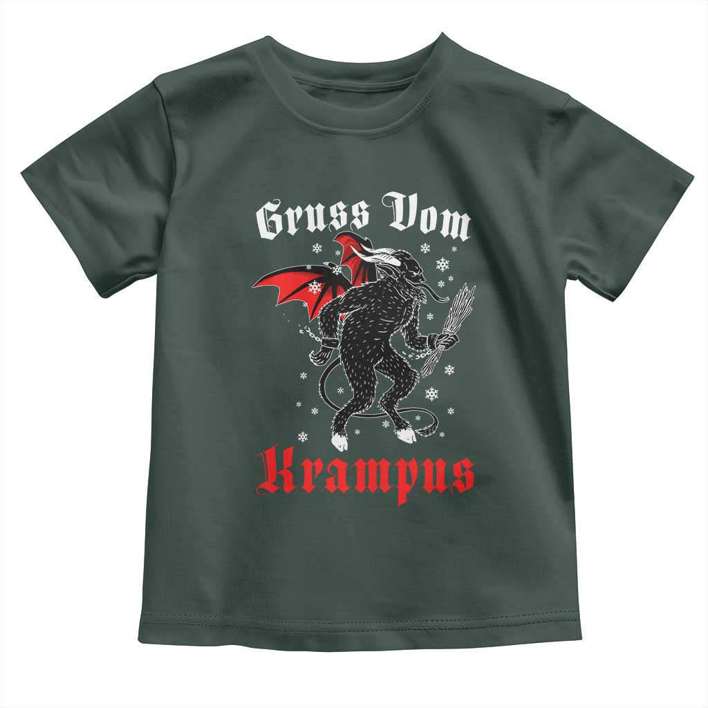 Christmas Krampus Toddler T Shirt Scary Horror Goth Xmas Gruss Von Krampus