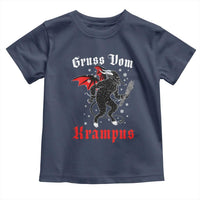 Christmas Krampus Toddler T Shirt Scary Horror Goth Xmas Gruss Von Krampus