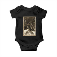Christmas Krampus Baby Onesie Xmas Horror Ugly Sweater Krampus Tarot Card Evil Pajama