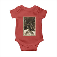 Christmas Krampus Baby Onesie Xmas Horror Ugly Sweater Krampus Tarot Card Evil Pajama