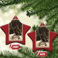 Krampus Christmas Ornament Xmas Horror Ugly Sweater Krampus Tarot Card Evil Pajama - Wonder Print Shop