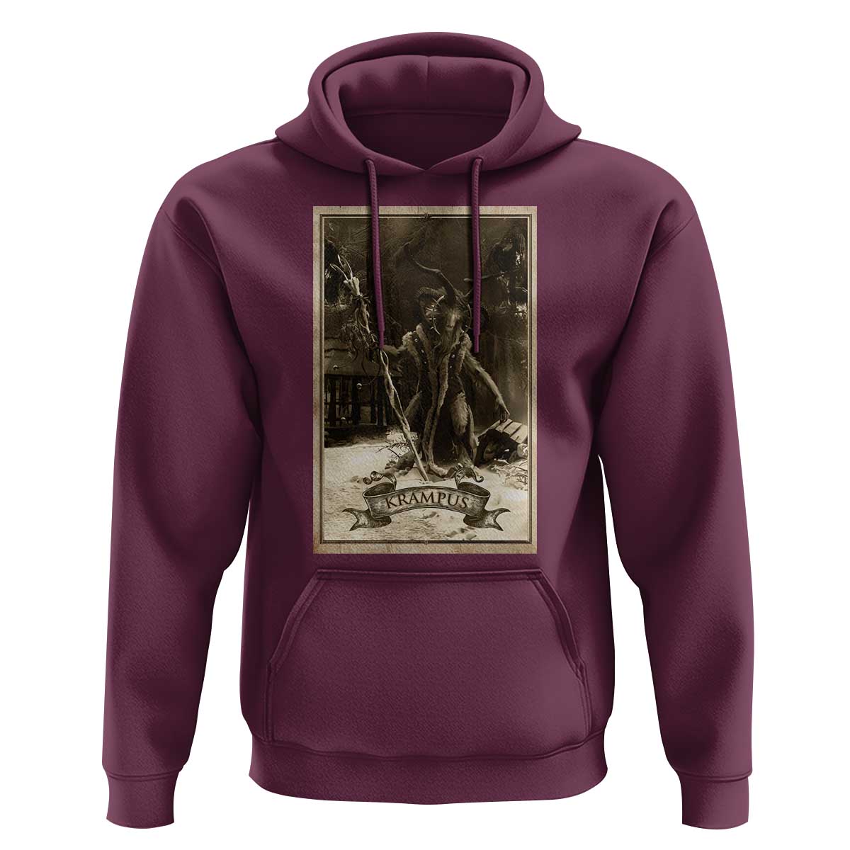 Christmas Krampus Hoodie Xmas Horror Ugly Sweater Krampus Tarot Card Evil Pajama