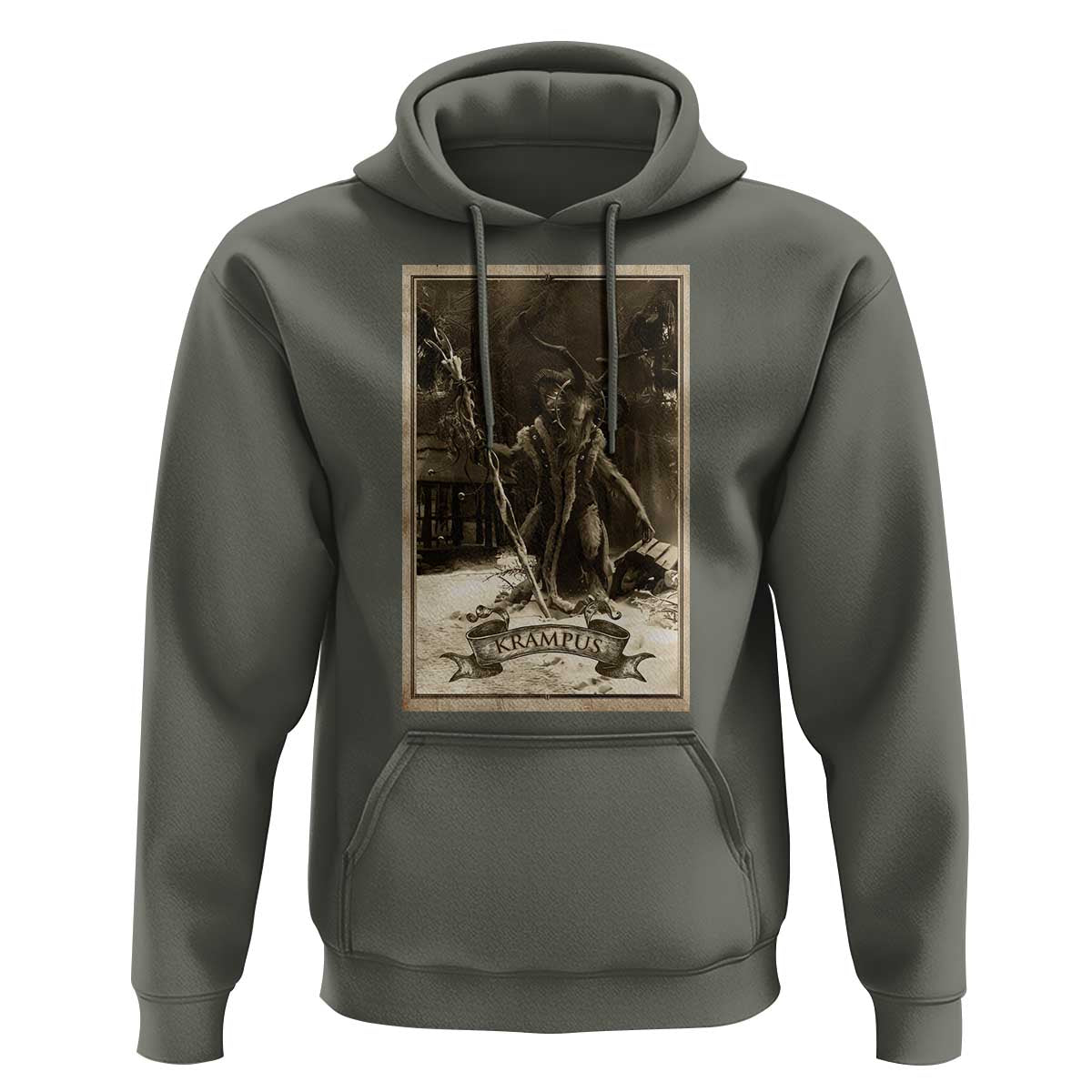 Christmas Krampus Hoodie Xmas Horror Ugly Sweater Krampus Tarot Card Evil Pajama