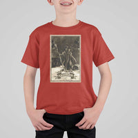 Christmas Krampus T Shirt For Kid Xmas Horror Ugly Sweater Krampus Tarot Card Evil Pajama - Wonder Print Shop