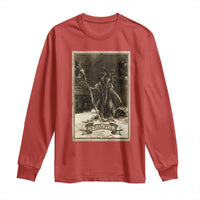 Christmas Krampus Long Sleeve Shirt Xmas Horror Ugly Sweater Krampus Tarot Card Evil Pajama