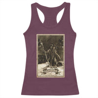 Christmas Krampus Racerback Tank Top Xmas Horror Ugly Sweater Krampus Tarot Card Evil Pajama