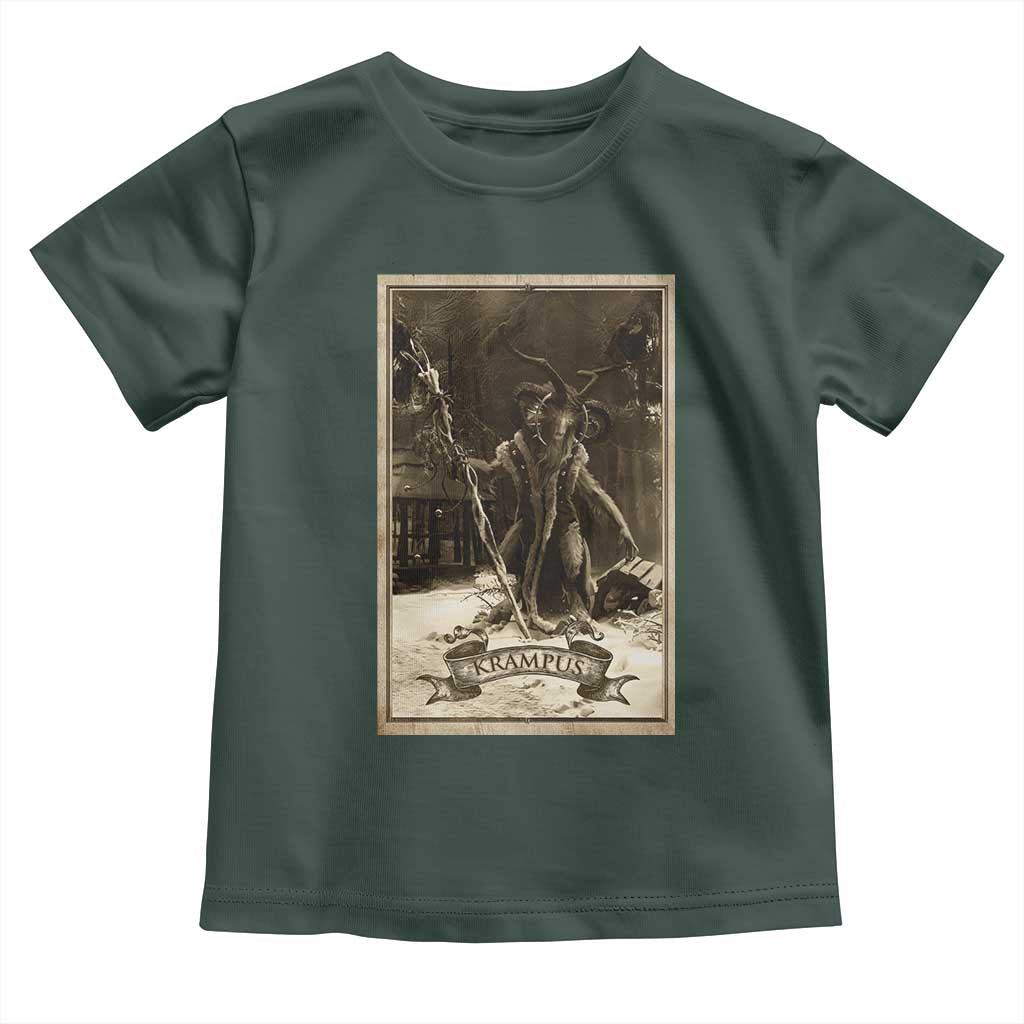 Christmas Krampus Toddler T Shirt Xmas Horror Ugly Sweater Krampus Tarot Card Evil Pajama