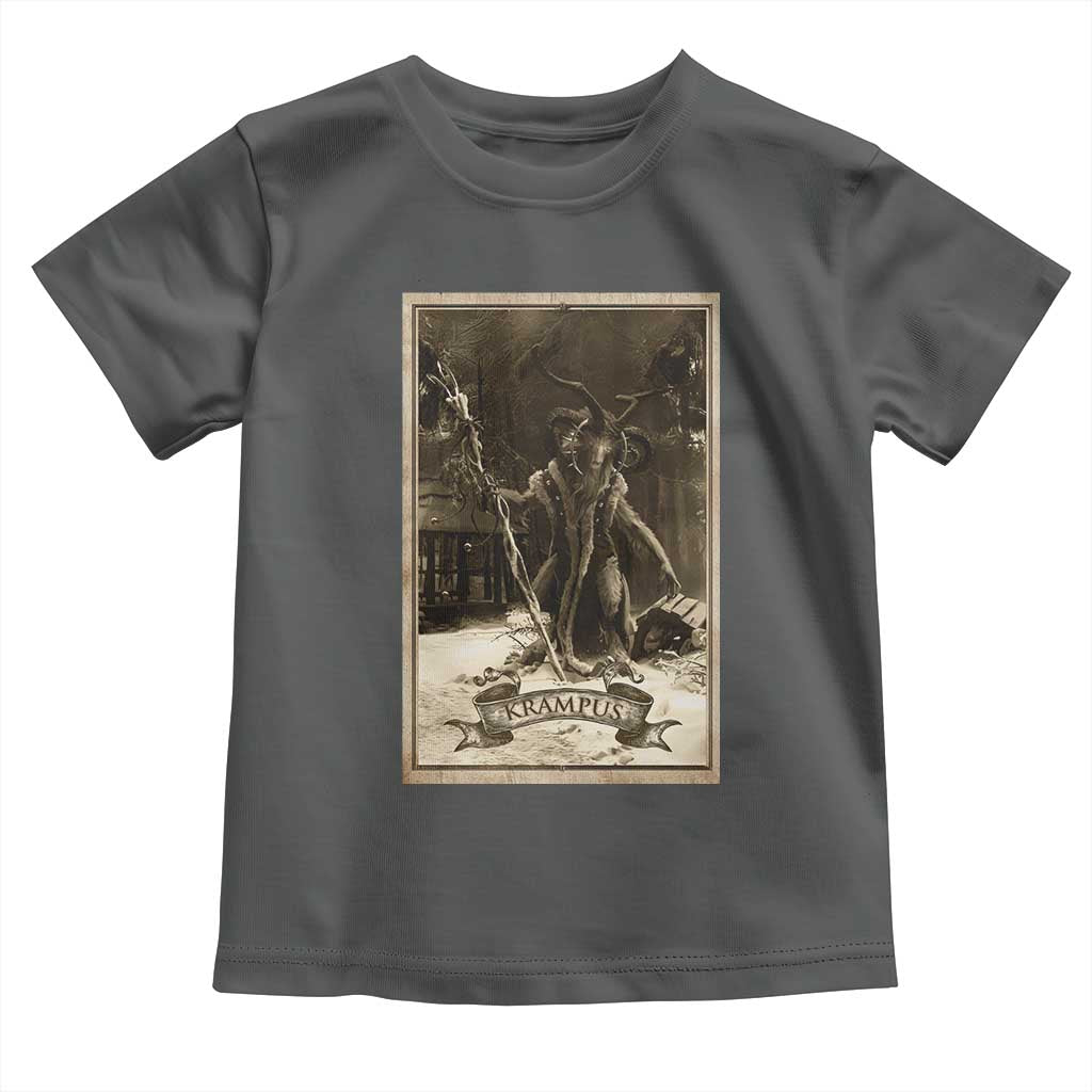 Christmas Krampus Toddler T Shirt Xmas Horror Ugly Sweater Krampus Tarot Card Evil Pajama