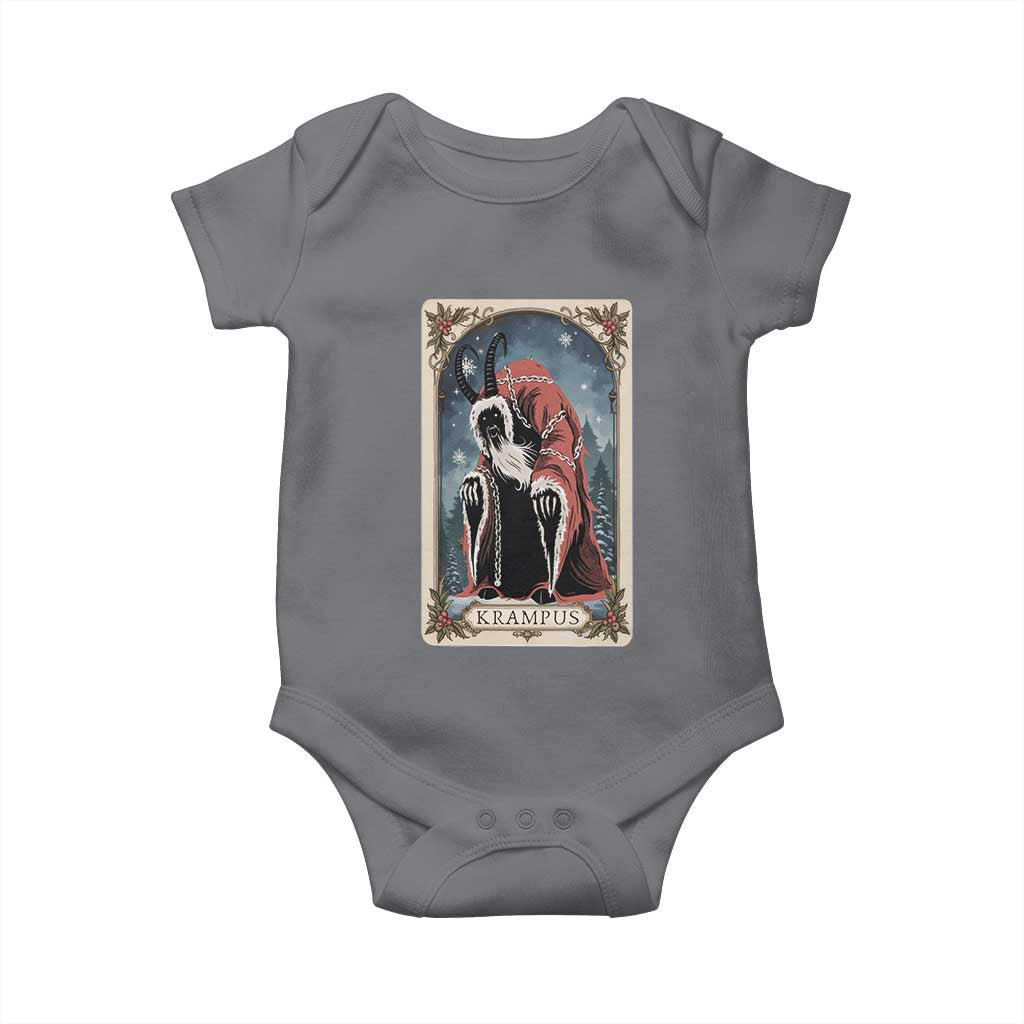 Christmas Krampus Baby Onesie Tarot Card Xmas Horror Ugly Sweater Evil Pajama