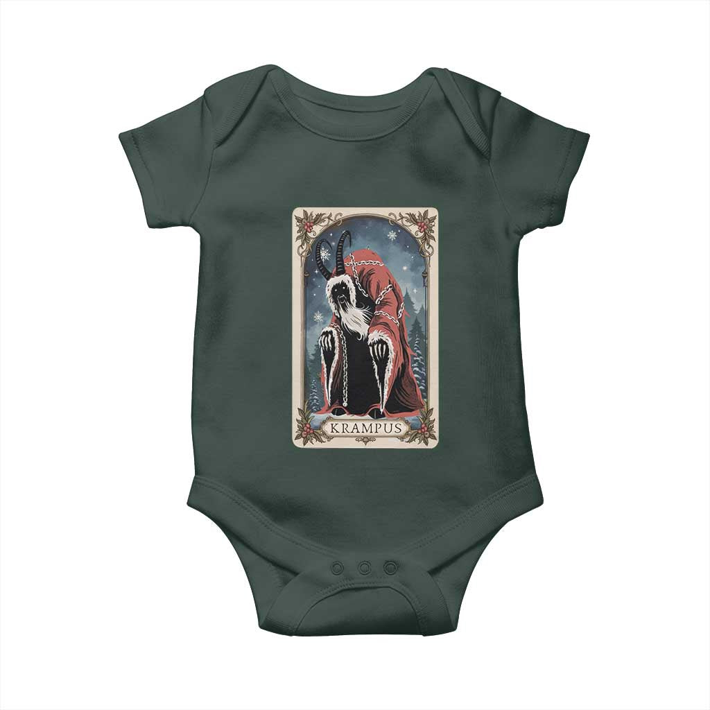 Christmas Krampus Baby Onesie Tarot Card Xmas Horror Ugly Sweater Evil Pajama