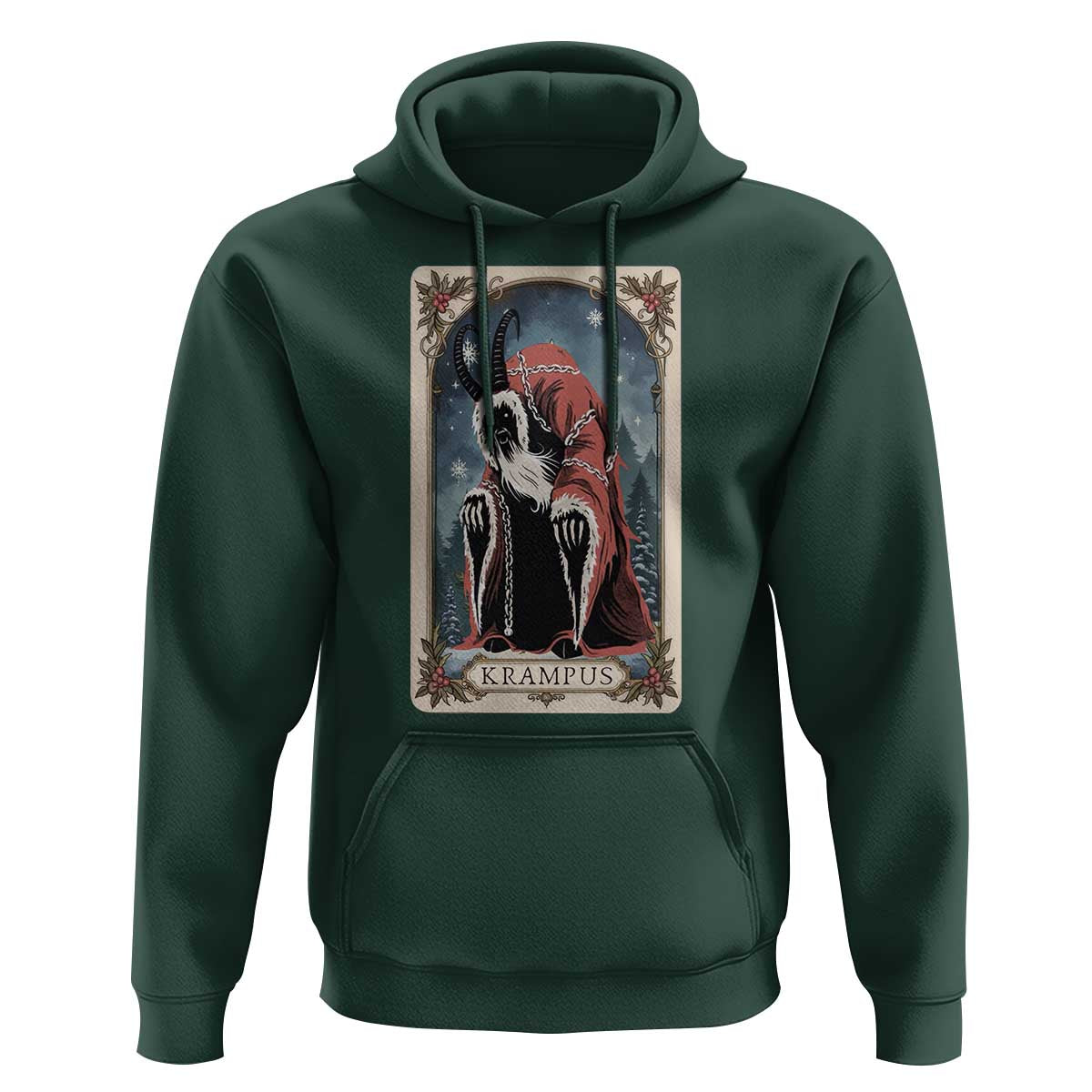 Christmas Krampus Hoodie Tarot Card Xmas Horror Ugly Sweater Evil Pajama