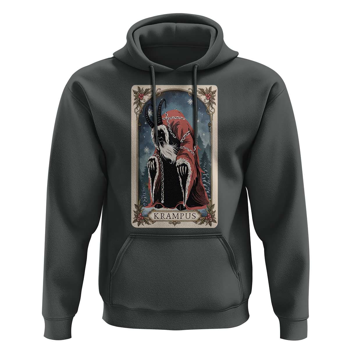 Christmas Krampus Hoodie Tarot Card Xmas Horror Ugly Sweater Evil Pajama