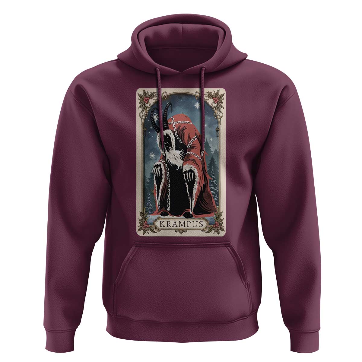 Christmas Krampus Hoodie Tarot Card Xmas Horror Ugly Sweater Evil Pajama