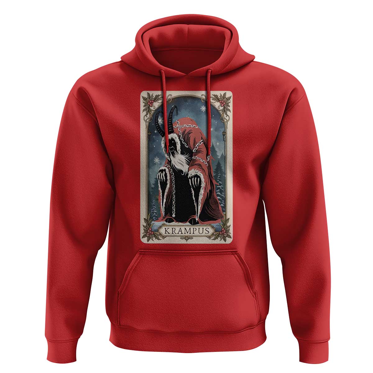 Christmas Krampus Hoodie Tarot Card Xmas Horror Ugly Sweater Evil Pajama