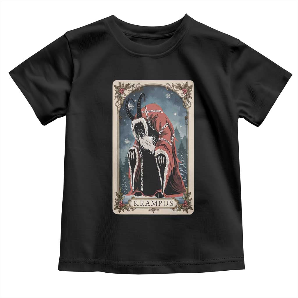 Christmas Krampus Toddler T Shirt Tarot Card Xmas Horror Ugly Sweater Evil Pajama
