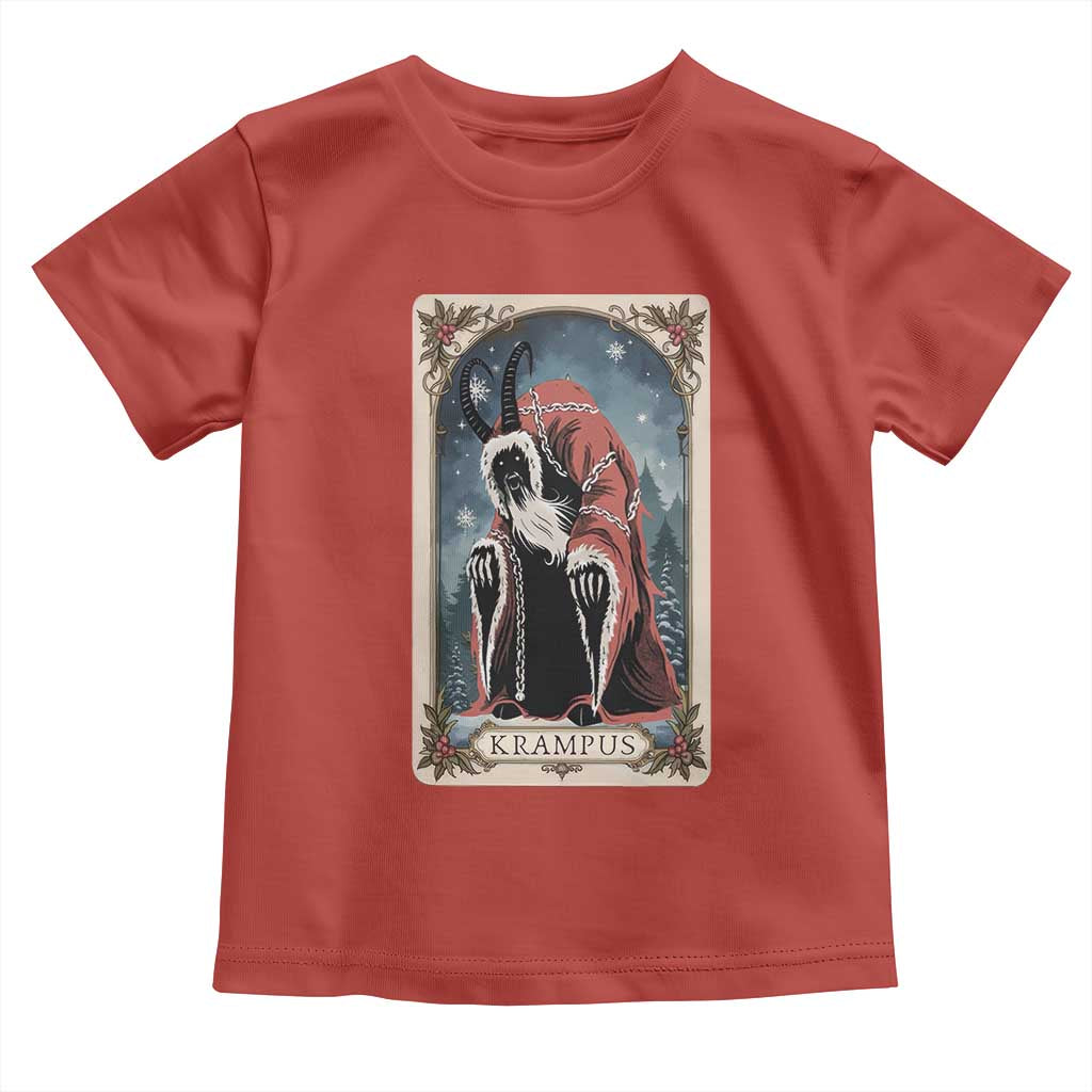 Christmas Krampus Toddler T Shirt Tarot Card Xmas Horror Ugly Sweater Evil Pajama
