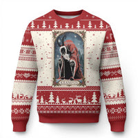 Krampus Ugly Christmas Sweater Tarot Card Xmas Horror Ugly Sweater Evil Pajama - Wonder Print Shop