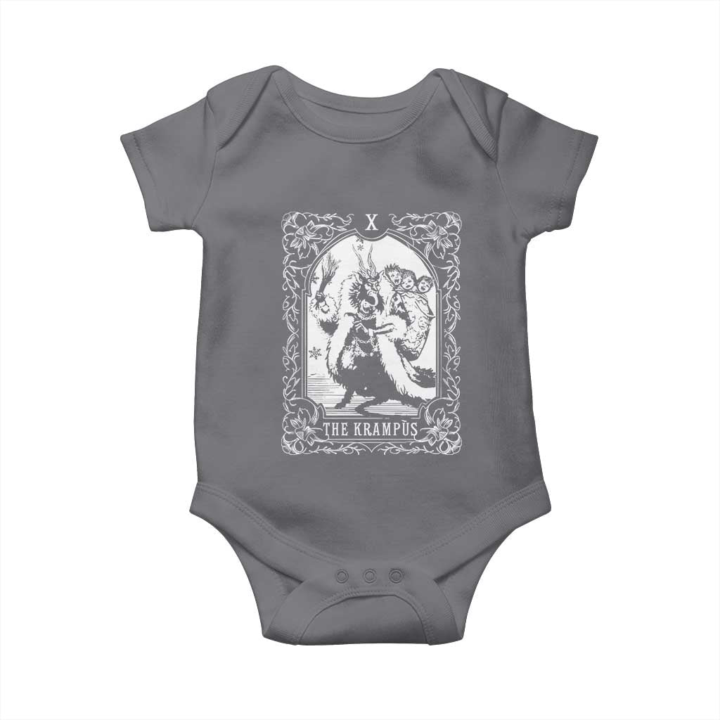 Christmas Krampus Baby Onesie The Krampus Tarot Card Goth Xmas