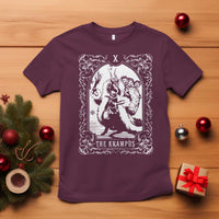 Christmas Krampus T Shirt The Krampus Tarot Card Goth Xmas - Wonder Print Shop