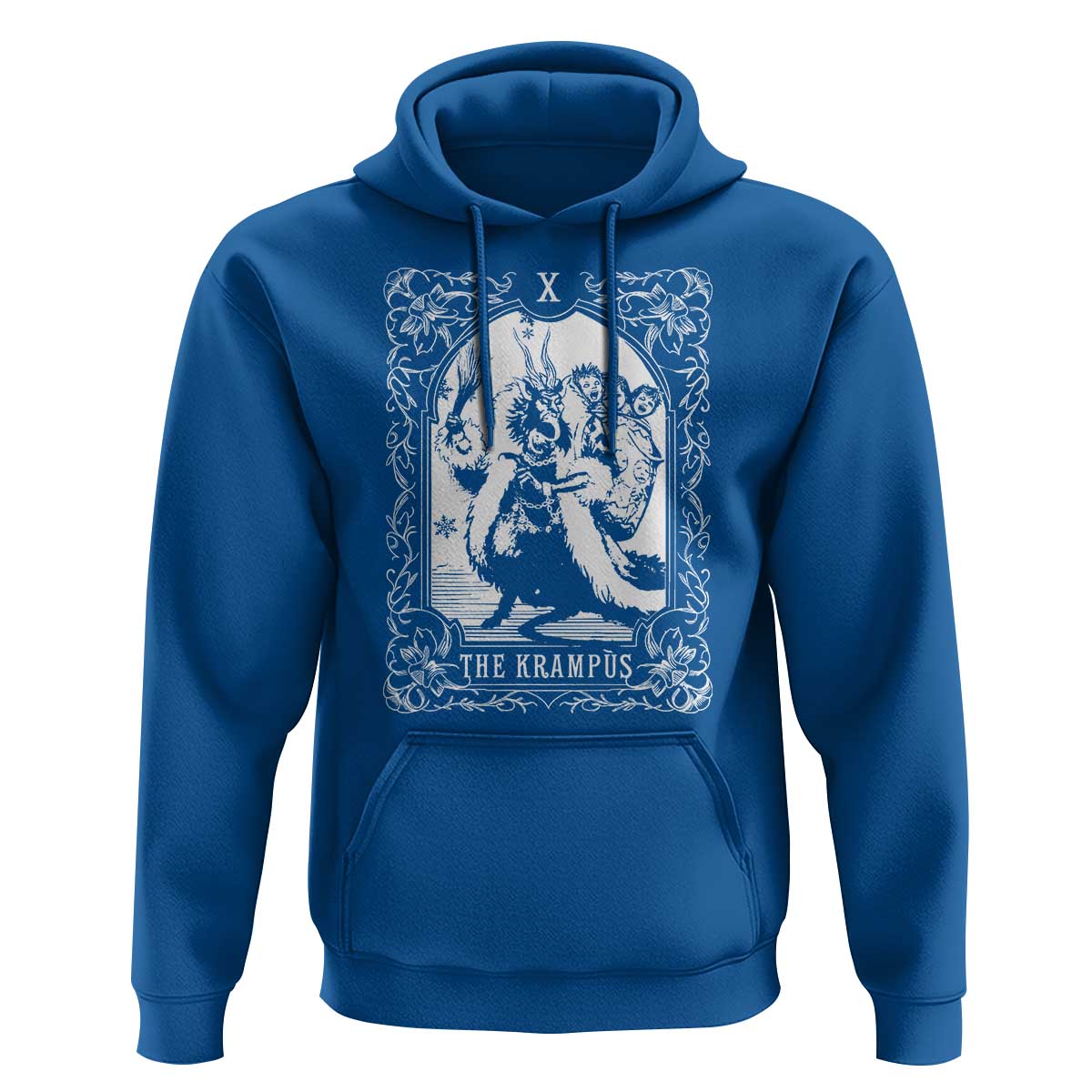 Christmas Krampus Hoodie The Krampus Tarot Card Goth Xmas
