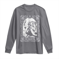 Christmas Krampus Long Sleeve Shirt The Krampus Tarot Card Goth Xmas