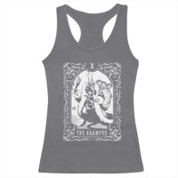 Christmas Krampus Racerback Tank Top The Krampus Tarot Card Goth Xmas