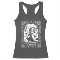 Christmas Krampus Racerback Tank Top The Krampus Tarot Card Goth Xmas