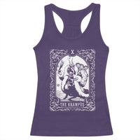 Christmas Krampus Racerback Tank Top The Krampus Tarot Card Goth Xmas