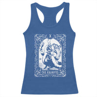 Christmas Krampus Racerback Tank Top The Krampus Tarot Card Goth Xmas