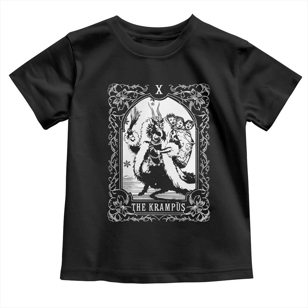 Christmas Krampus Toddler T Shirt The Krampus Tarot Card Goth Xmas