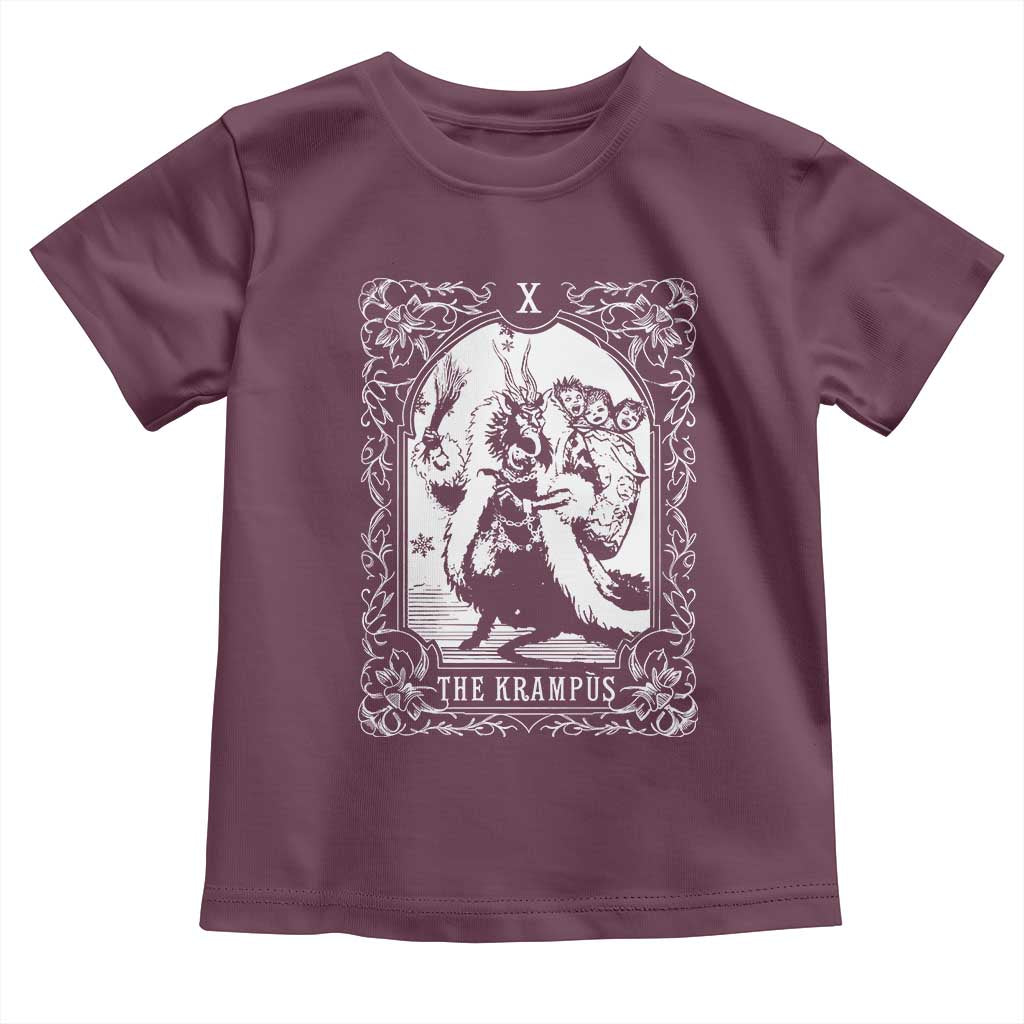 Christmas Krampus Toddler T Shirt The Krampus Tarot Card Goth Xmas
