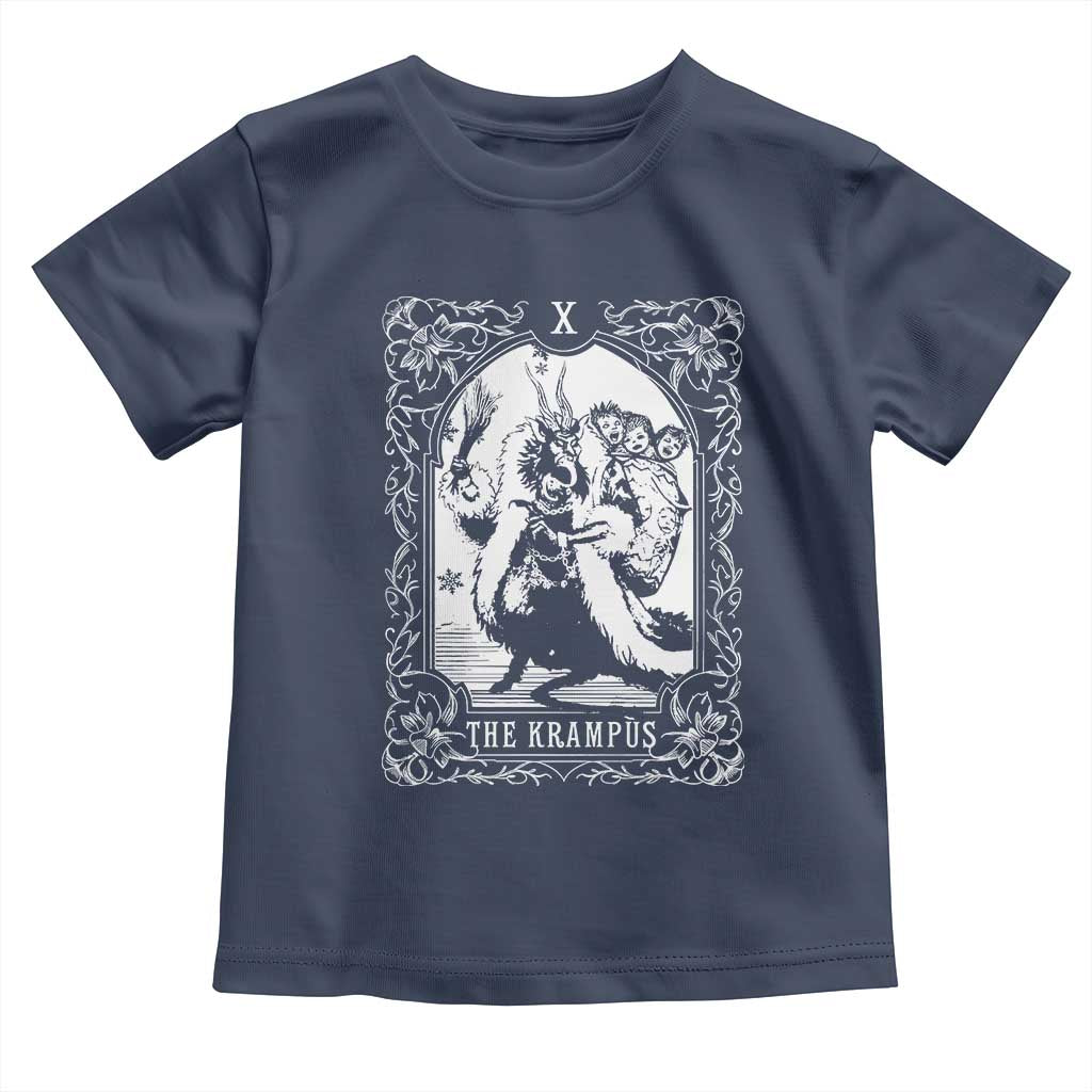 Christmas Krampus Toddler T Shirt The Krampus Tarot Card Goth Xmas