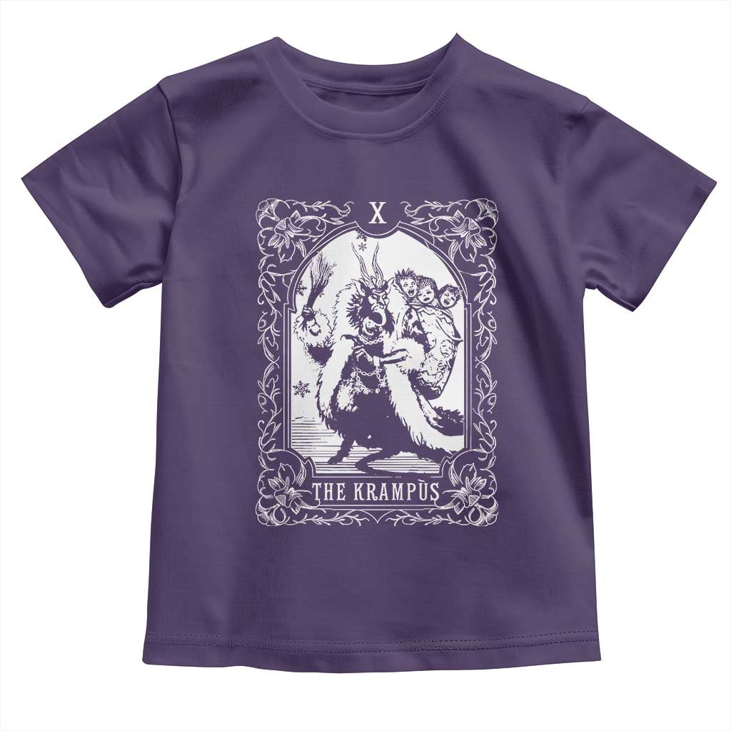 Christmas Krampus Toddler T Shirt The Krampus Tarot Card Goth Xmas
