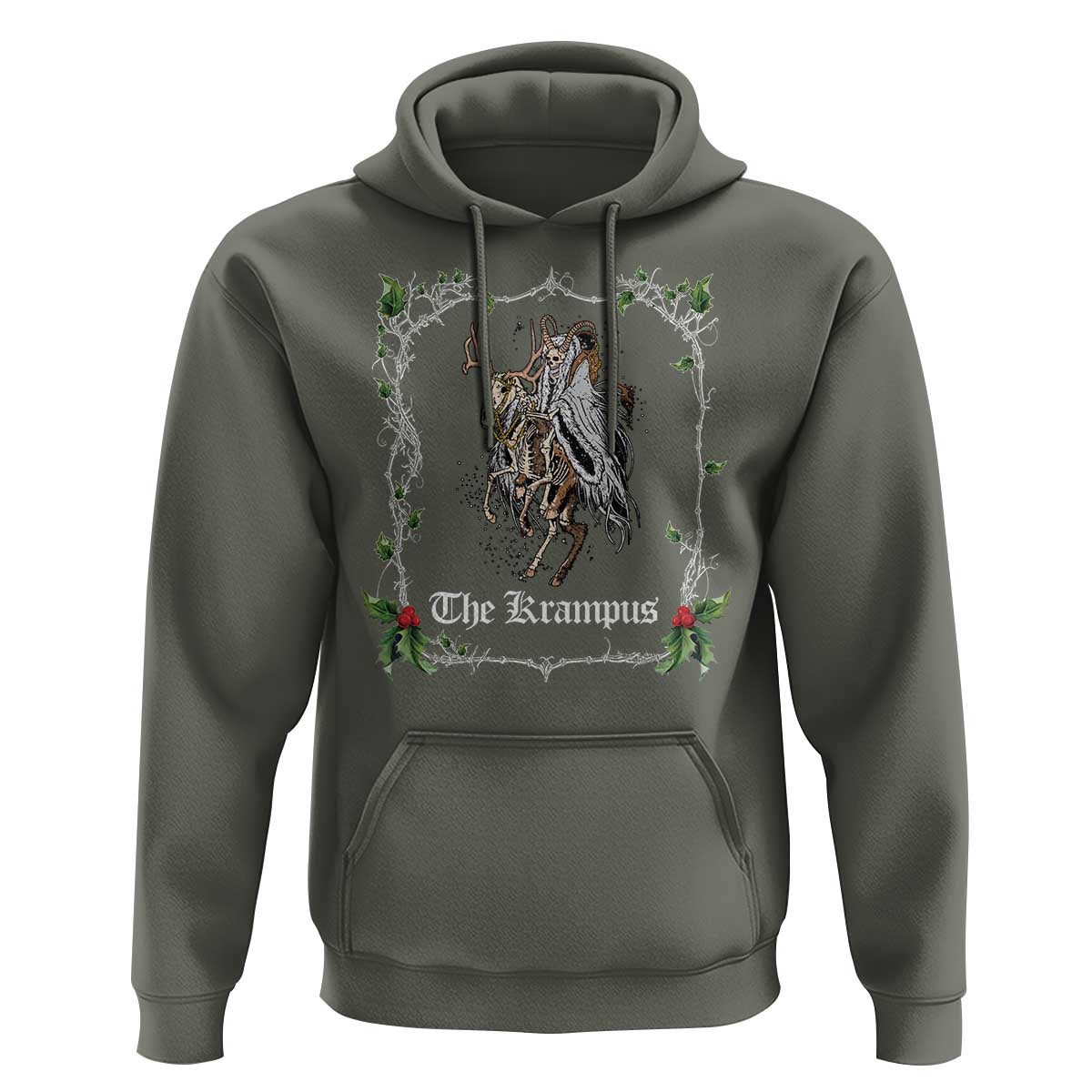 Christmas Krampus Hoodie Goth Xmas Krampus Reindeer Skull Ugly Sweater Evil Pajama TS10