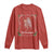 Christmas Krampus Long Sleeve Shirt Goth Xmas Krampus Reindeer Skull Ugly Sweater Evil Pajama