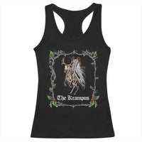 Christmas Krampus Racerback Tank Top Goth Xmas Krampus Reindeer Skull Ugly Sweater Evil Pajama TS10