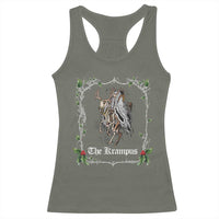 Christmas Krampus Racerback Tank Top Goth Xmas Krampus Reindeer Skull Ugly Sweater Evil Pajama TS10
