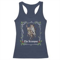 Christmas Krampus Racerback Tank Top Goth Xmas Krampus Reindeer Skull Ugly Sweater Evil Pajama TS10