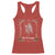 Christmas Krampus Racerback Tank Top Goth Xmas Krampus Reindeer Skull Ugly Sweater Evil Pajama