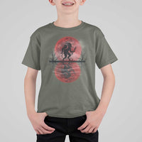 Christmas Krampus T Shirt For Kid Scary Horror Goth Xmas Blood Moon Ugly Sweater Evil Pajama - Wonder Print Shop