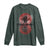 Christmas Krampus Long Sleeve Shirt Scary Horror Goth Xmas Blood Moon Ugly Sweater Evil Pajama