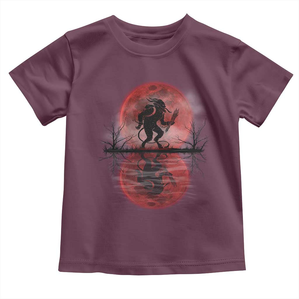 Christmas Krampus Toddler T Shirt Scary Horror Goth Xmas Blood Moon Ugly Sweater Evil Pajama