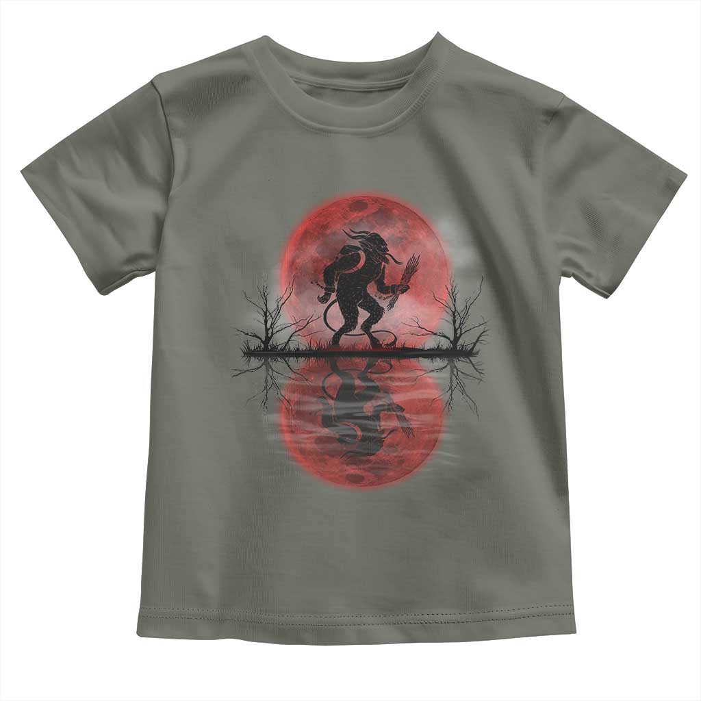 Christmas Krampus Toddler T Shirt Scary Horror Goth Xmas Blood Moon Ugly Sweater Evil Pajama