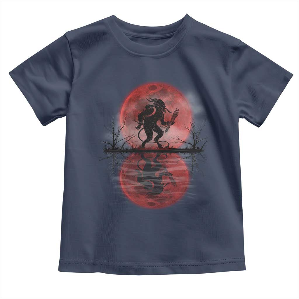 Christmas Krampus Toddler T Shirt Scary Horror Goth Xmas Blood Moon Ugly Sweater Evil Pajama