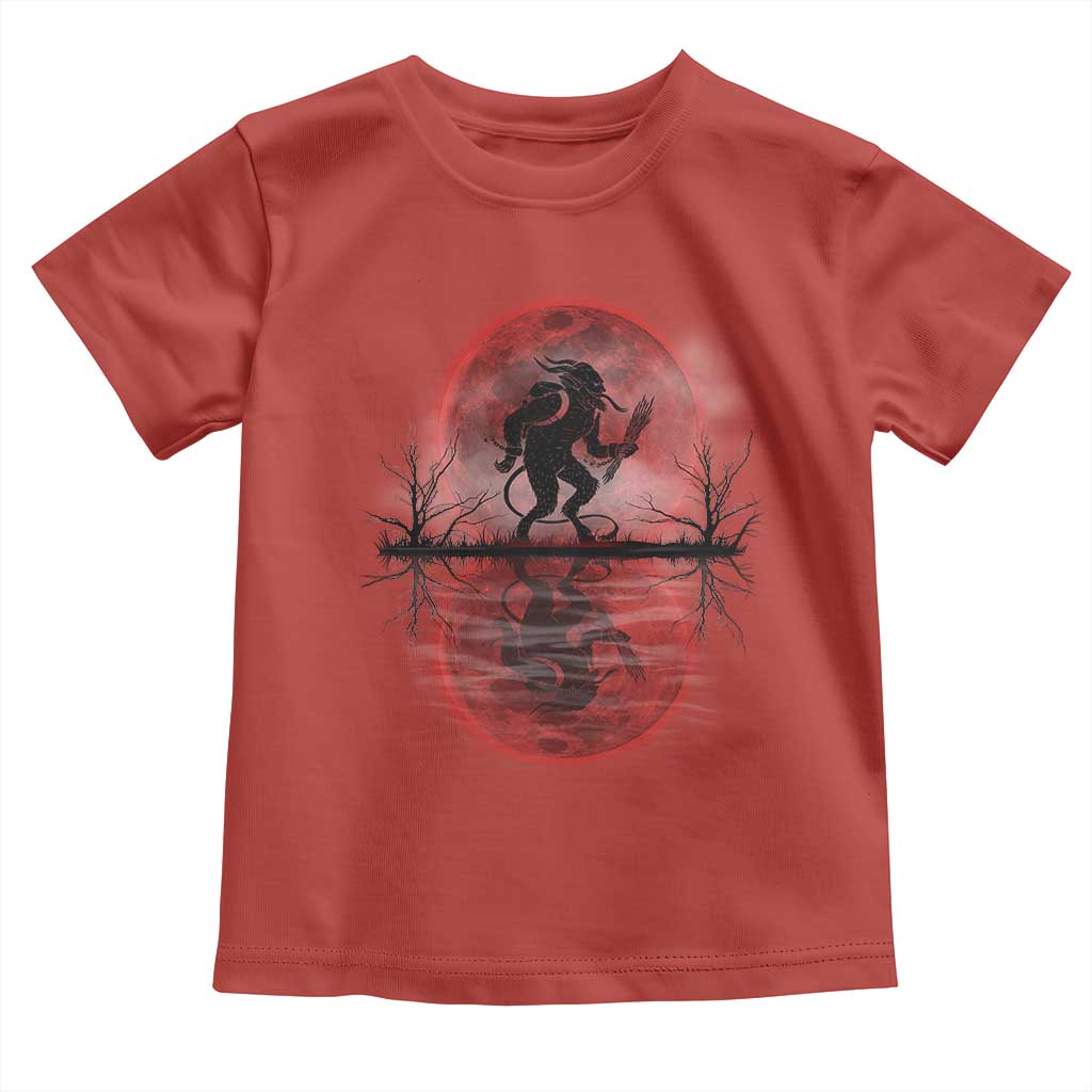 Christmas Krampus Toddler T Shirt Scary Horror Goth Xmas Blood Moon Ugly Sweater Evil Pajama